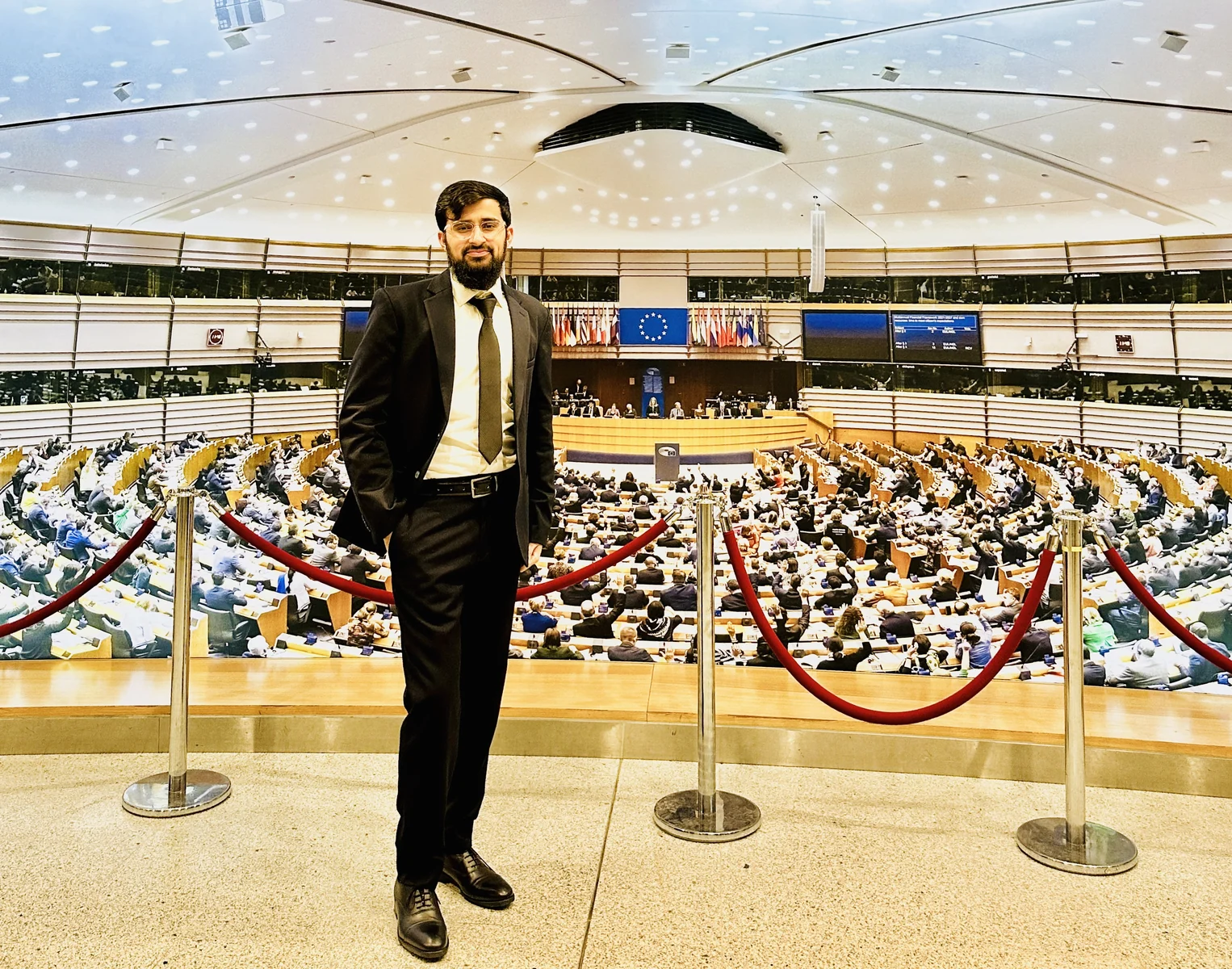 Inam Khan at the European Parliament